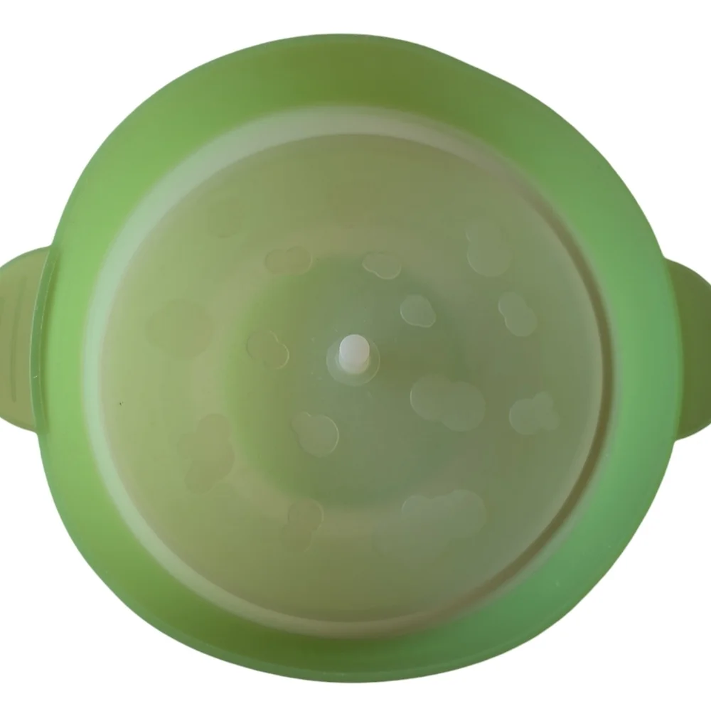 POPCORN POPPER Microwave Silicone Collapsible Hotpot Maker Bowl Green New